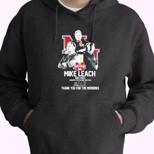 Mike Leach Mississipi States Memorial Trendy Hoodie 1