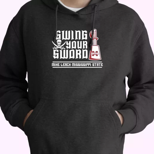 Mike Leach Swing Your Sword Trendy Hoodie 1