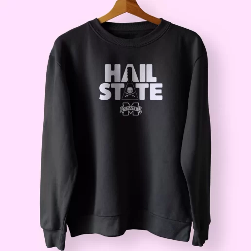 Mississippi State Bulldogs Mike Leach Hail State Trendy Sweatshirt Style 1