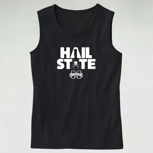 Mississippi State Bulldogs Mike Leach Hail State Trendy Tank Top 1