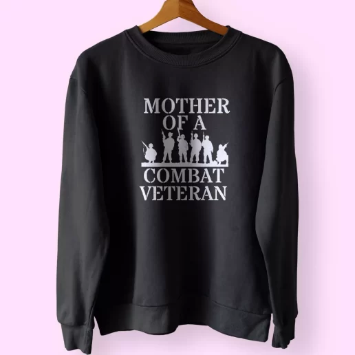 Mother of a Combat veteran Holiday Sweatshirt 1