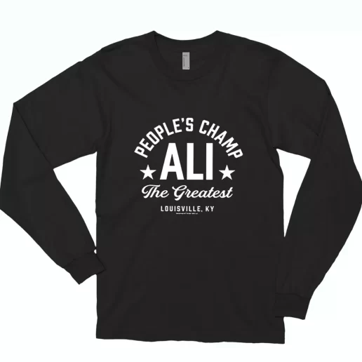 Muhammad Ali Peoples Champ MLK Long Sleeve T Shirt 1