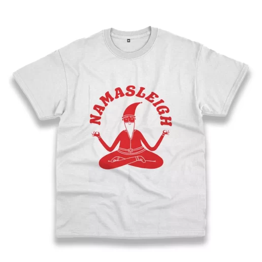 Namasleigh Yoga Santa Funny Christmas T Shirt 1