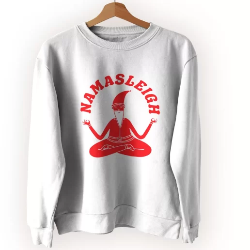 Namasleigh Yoga Santa Ugly Christmas Sweater 1