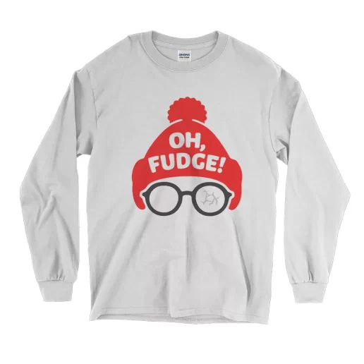 Oh Fudge Santa Long Sleeve T Shirt Christmas Outfit 1