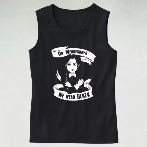 On Wednesday We Wear Black Wednesday Addams Trendy Tank Top 1