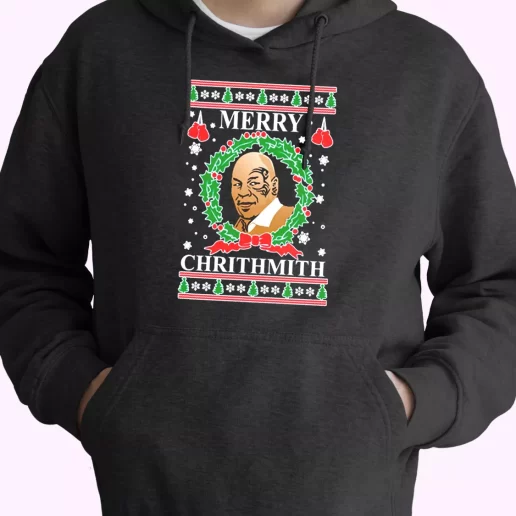 OnCoast Mike Tyson Merry Chrithmith Ugly Christmas Hoodie Xmas Outfits 1