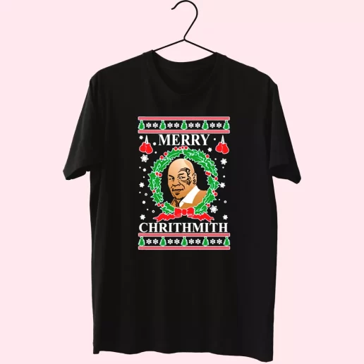 OnCoast Mike Tyson Merry Chrithmith Ugly Christmas T Shirt Xmas Design 1
