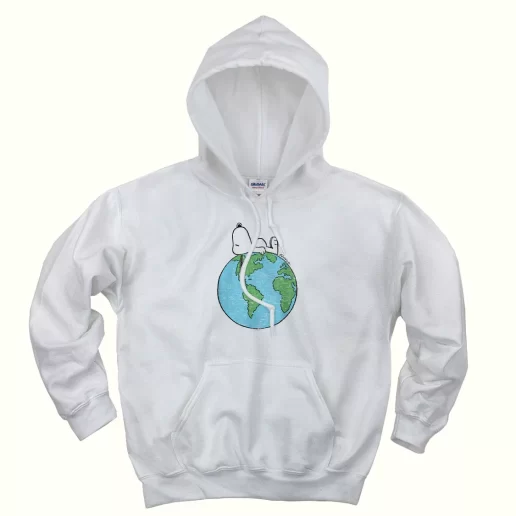 Peanuts Snoopy On Top Of The World Day Earth Day Hoodie 1