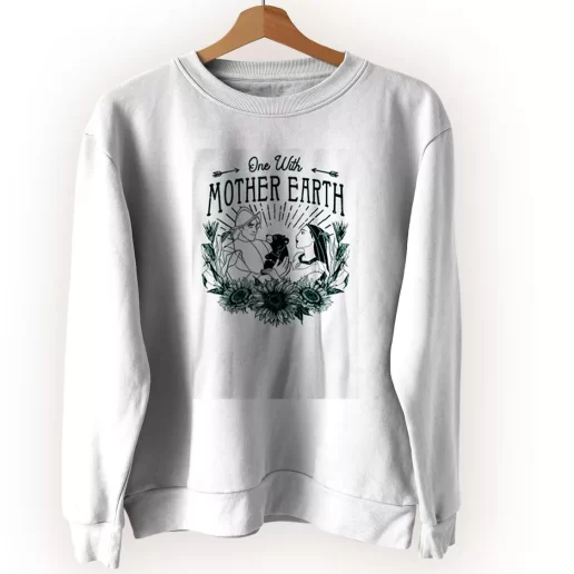 Pocahontas One With Mother Earth Sweatshirt Earth Day Costume 1