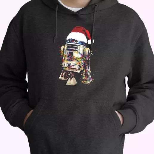 R2D2 Christmas Lights Hoodie Xmas Outfits 1