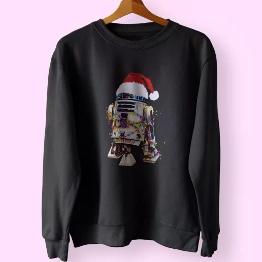 R2D2 Christmas Lights Sweatshirt Xmas Outfit 1
