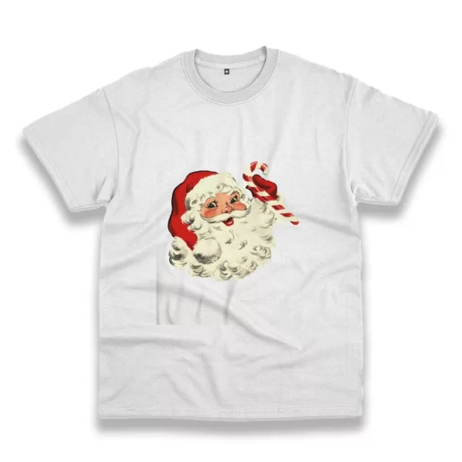 Retro Santa Design Funny Christmas T Shirt 1