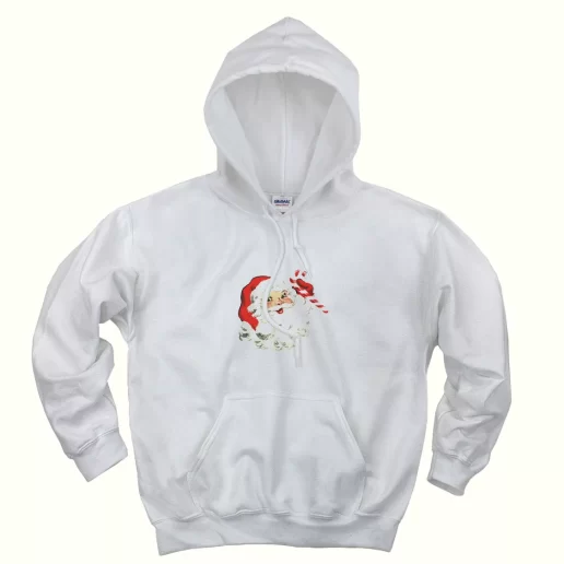 Retro Santa Design Ugly Christmas Hoodie 1