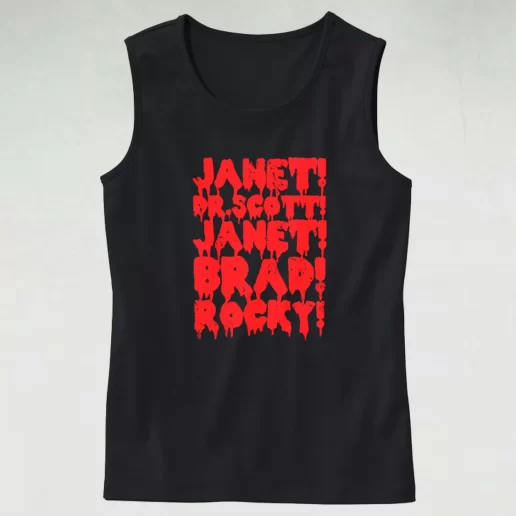 Rocky Horror Janet Dr Scott Janet Brad Rocky Aesthetic Tank top 1