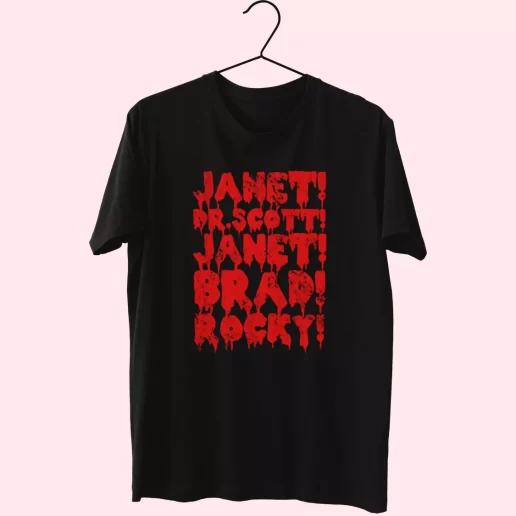 Rocky Horror Janet Dr Scott Janet Brad Rocky Cool T Shirt 1