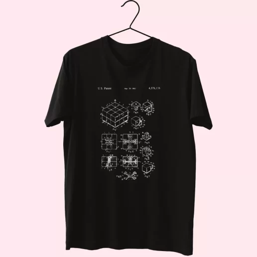 Rubiks Cube Patent Cool T Shirt 1