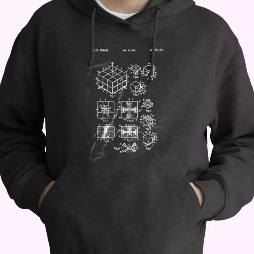 Rubiks Cube Patent Fashionable Hoodie 1