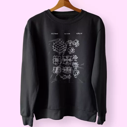 Rubiks Cube Patent Sweatshirt Outfit 1