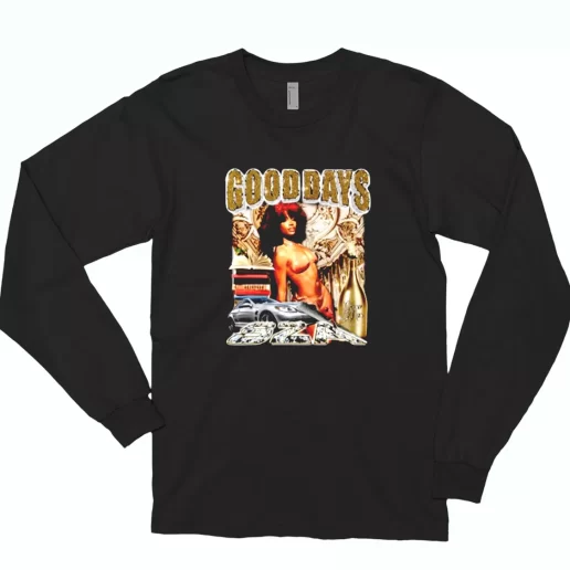 SZA Good Days Rich Casual Long Sleeve T Shirt 1