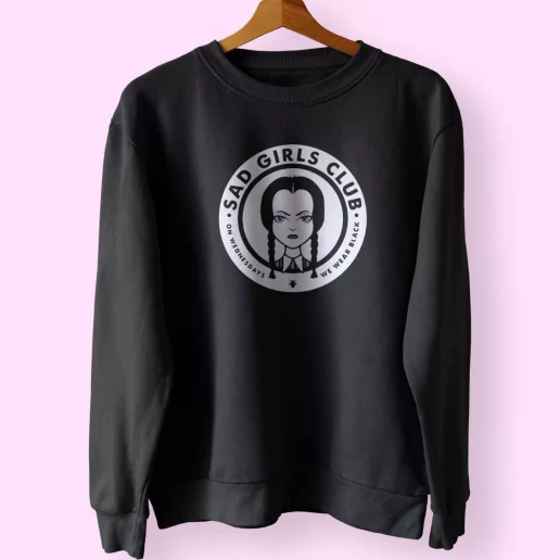 Sad Girls Club Wednesday Addams Trendy Sweatshirt Style 1