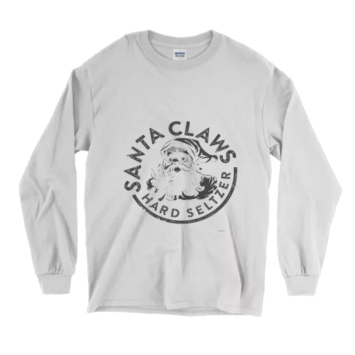 Santa Claus Hard Seltzer Long Sleeve T Shirt Christmas Outfit 1