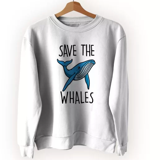 Save The Whales Sweatshirt Earth Day Costume 1