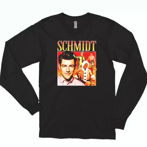 Schmidt Homage TV Icon Long Sleeve T Shirt Xmas Gift 1