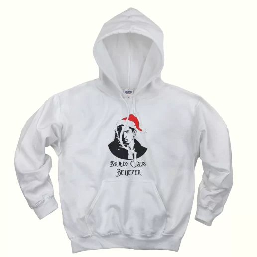 Shady Claus Believer Ugly Christmas Hoodie 1