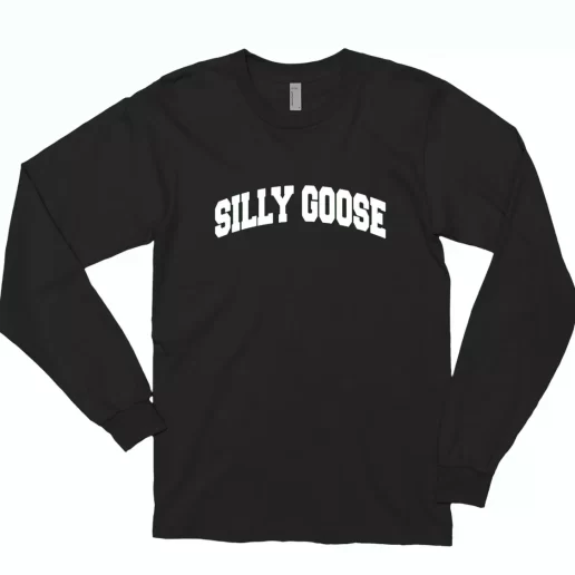 Silly Goose College Academy Trendy Long Sleeve T Shirt 1