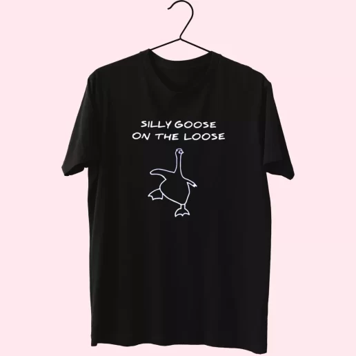 Silly Goose On The Loose Drawing Cool T Shirt 1