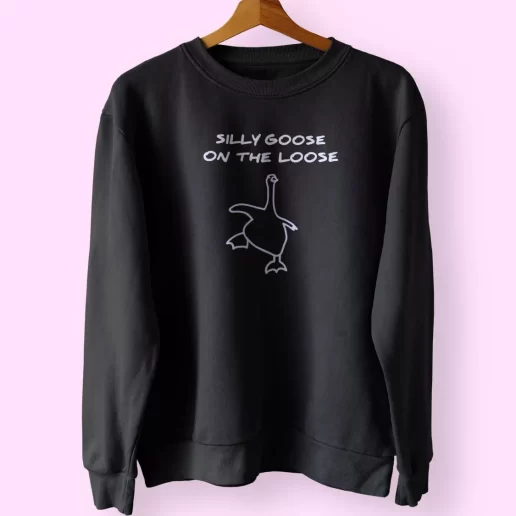 Silly Goose On The Loose Drawing Sweatshirt Outfit 1