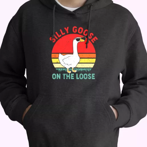 Silly Goose On The Loose Fashionable Hoodie 1