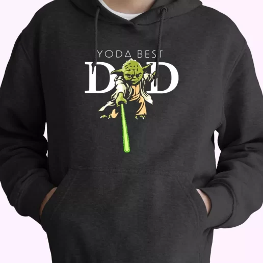 Star Wars Yoda Lightsaber Best Dad Hoodie Father Day Gift 1
