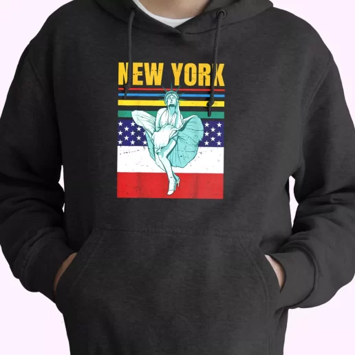 Statue Of Liberty New York Retro America Old Hoodie Veterans Day 1