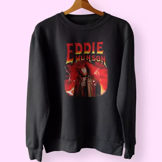 Stranger Things Eddie Munson HellFire Club Trendy Sweatshirt Style 1