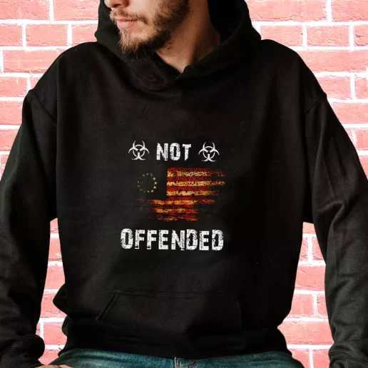 Streetwear Hoodie American Victory 1776 Retro Not Offended Veterans Day Gifts 1