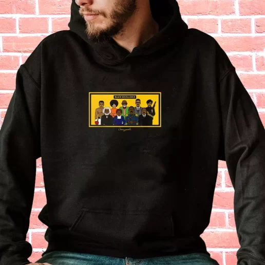 Streetwear Hoodie Black Excellence Ali Frederick Douglass Angela Davis Harriet Tubman Sebi Malcolm X Martin Luther King 1