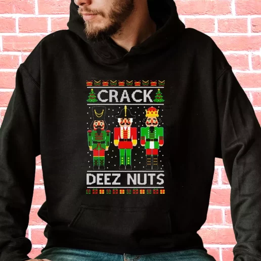 Streetwear Hoodie Crack Deez Nuts Cool Xmas Gifts 1