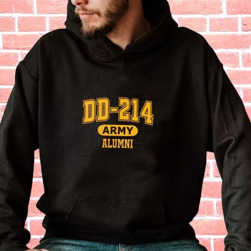 Streetwear Hoodie DD 214 Army Alumni Veterans Day Gifts 1