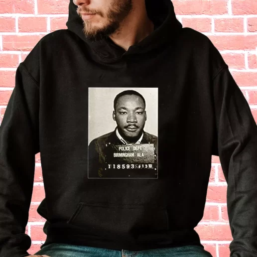 Streetwear Hoodie Dr Martin Luther King Jr Mugshot Civil Rights 1