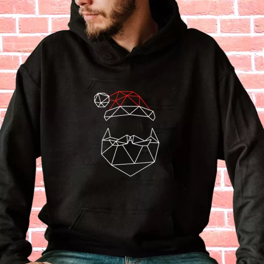 Streetwear Hoodie Geometric Santa Father Cool Xmas Gifts 1