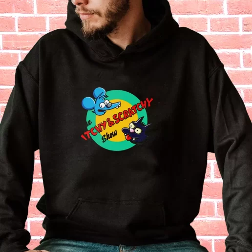 Streetwear Hoodie Itchy And Scratchy Show Rocket 1