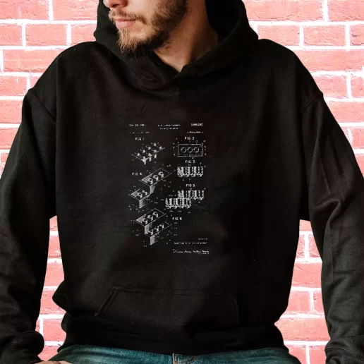 Streetwear Hoodie Lego Brick Patent 1