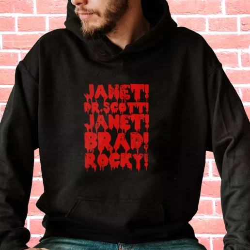 Streetwear Hoodie Rocky Horror Janet Dr Scott Janet Brad Rocky 1