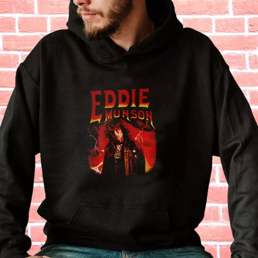 Streetwear Hoodie Stranger Things Eddie Munson HellFire Club 1