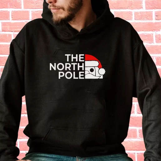 Streetwear Hoodie The NORTH POLE Santa Christmas Cool Xmas Gifts 1