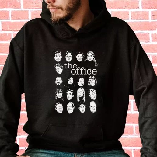 Streetwear Hoodie The US Office Character Faces Cool Xmas Gifts 1