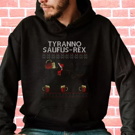 Streetwear Hoodie Tyranno Saufus Rex Drink Beer Cool Xmas Gifts 1