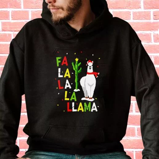 Streetwear Hoodie Xmas Falala Alpaca Funny Ugly Cool Xmas Gifts 1